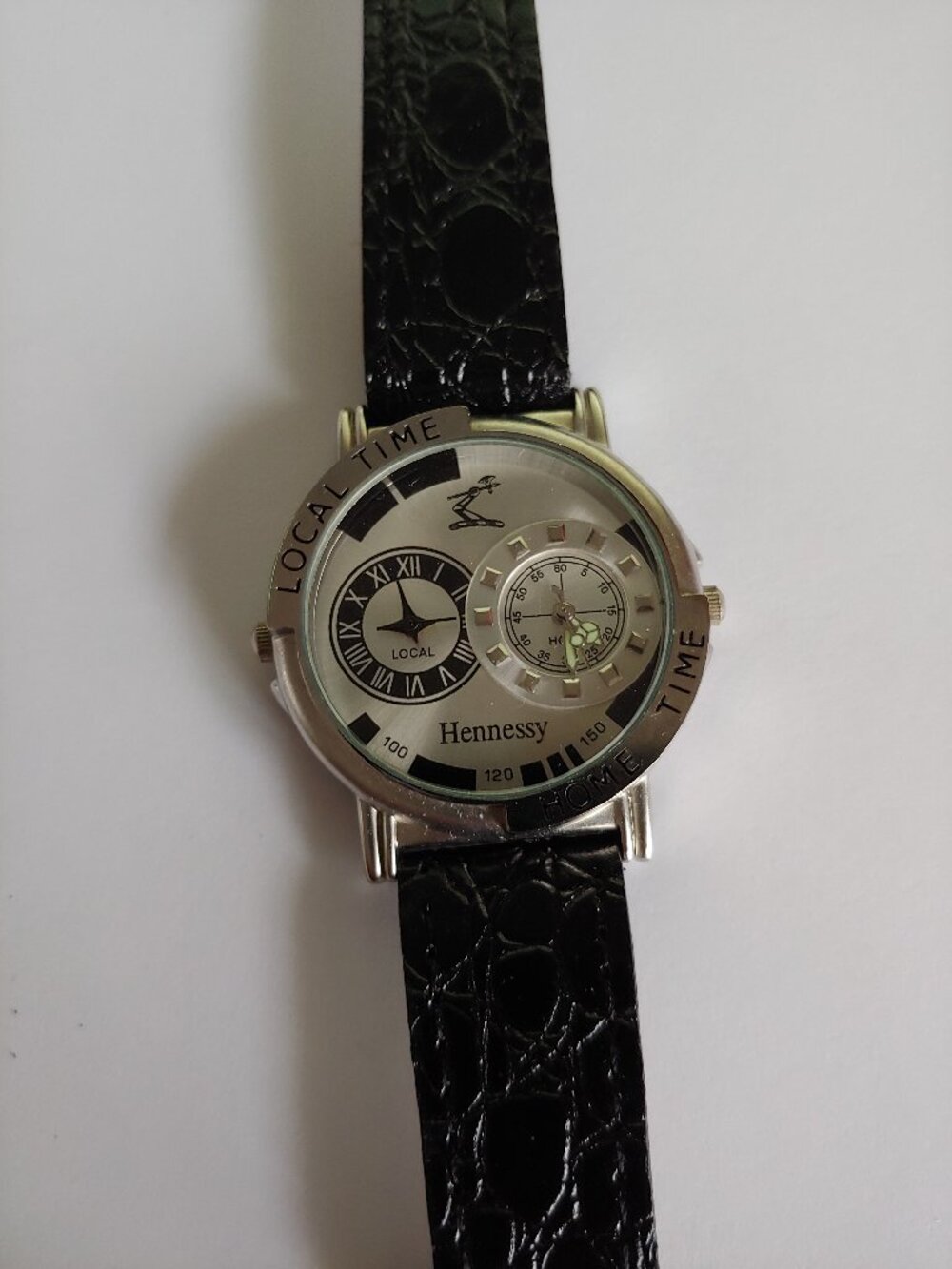 Hennessy Mens watch, full size, 1.5'' crown to crown.